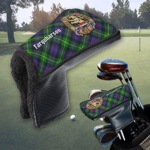 Couvre-club De Golf Clan Farquharson Crest sur Tartan