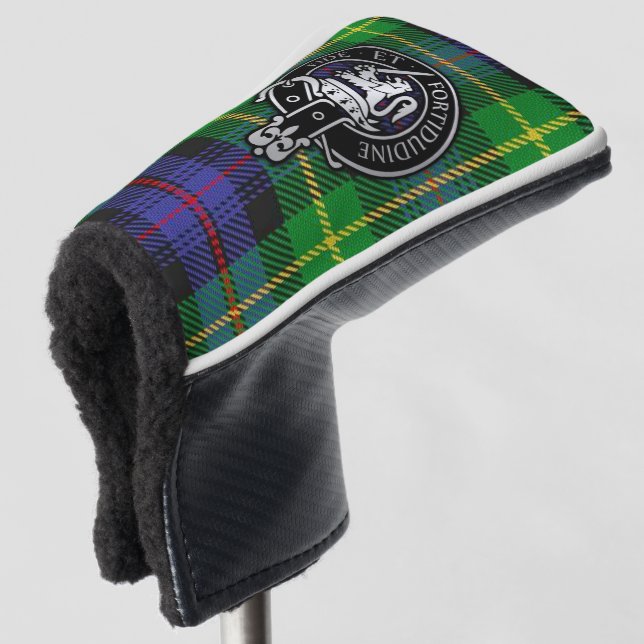 Couvre-club De Golf Clan Farquharson Crest & Tartan (Devant 3/4)