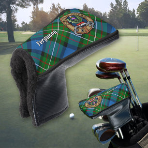 Couvre-club De Golf Clan Ferguson Crest sur la couverture Tartan Golf