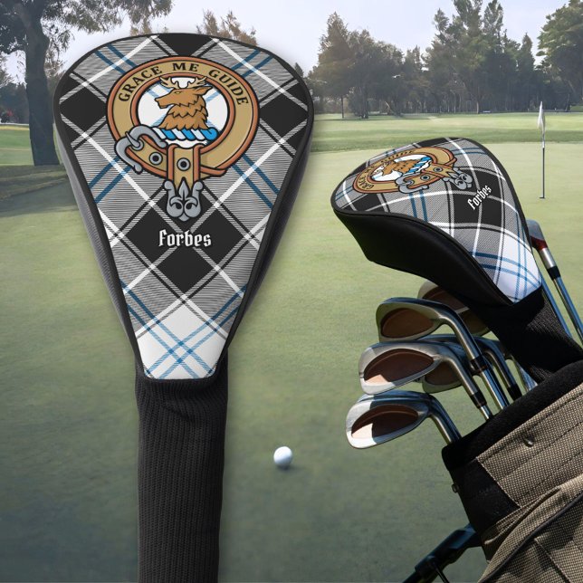 Couvre-club De Golf Clan Forbes Crest sur la robe Tartan (Créateur téléchargé)