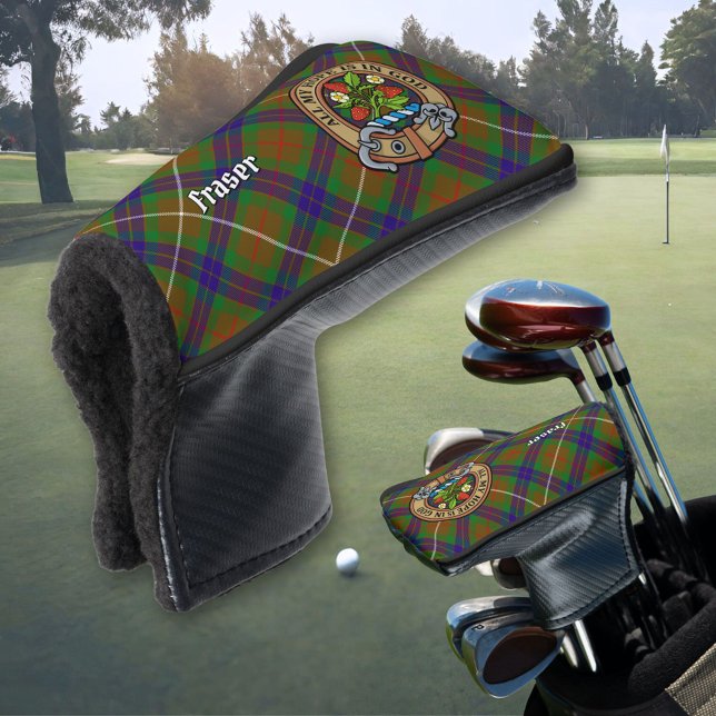 Couvre-club De Golf Clan Fraser Crest sur la chasse Tartan (Créateur téléchargé)