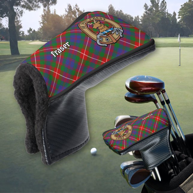 Couvre-club De Golf Clan Fraser de Lovat Crest sur Tartan (Créateur téléchargé)