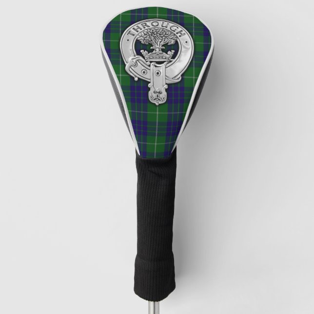 Couvre-club De Golf Clan Hamilton Crest & Hunter Tartan (Devant)