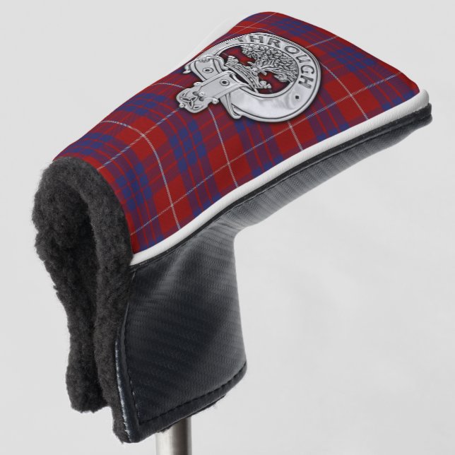 Couvre-club De Golf Clan Hamilton Crest & Tartan (Devant 3/4)