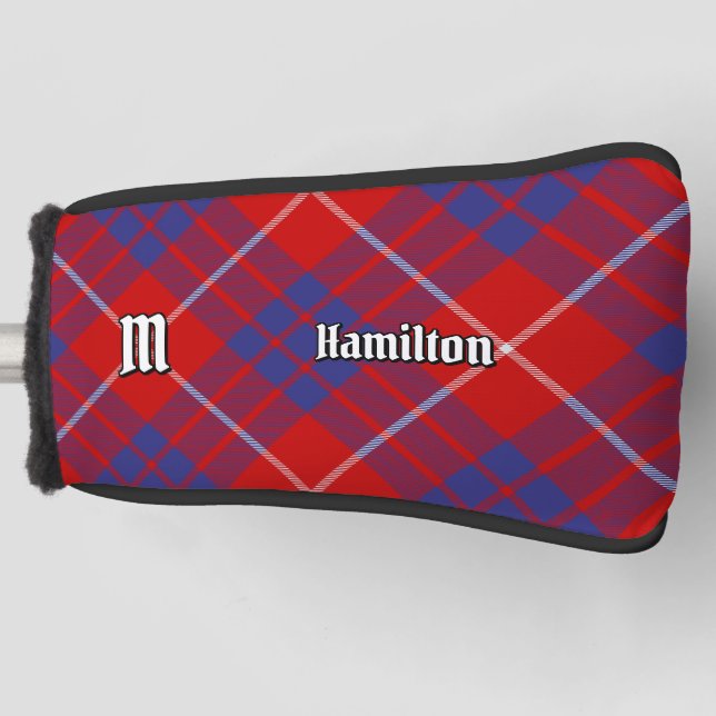 Couvre-club De Golf Clan Hamilton Red Tartan Golf Head Couverture (Devant)