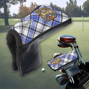 Couvre-club De Golf Clan Hannay Crest sur Tartan