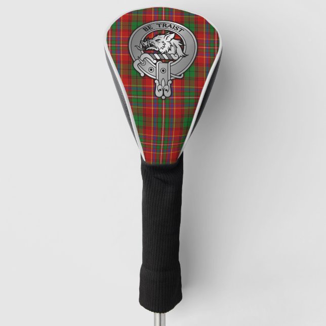 Couvre-club De Golf Clan Innes Crest & Tartan (Devant)