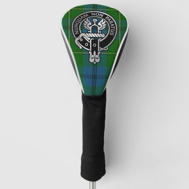 Couvre-club De Golf Clan Johnstone Crest & Tartan (Devant)