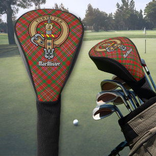Couvre-club De Golf Clan MacAlister Crest sur Tartan