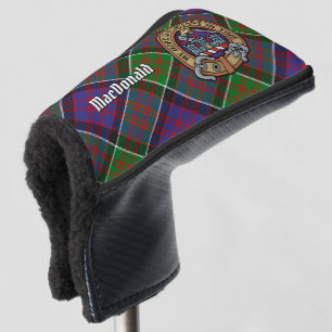 Couvre-club De Golf Clan MacDonald de Clanranald Crest sur Tartan