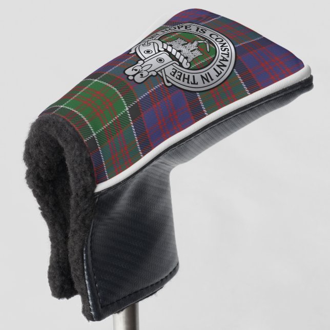 Couvre-club De Golf Clan MacDonald de Clanranald Crest & Tartan (Devant 3/4)