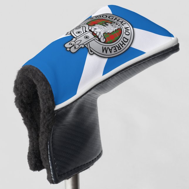 Couvre-club De Golf Clan MacGregor Crest & Tartan (Devant 3/4)