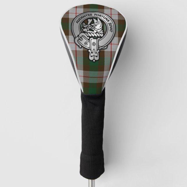 Couvre-club De Golf Clan MacKinnon Crest & Hunting Tartan (Devant)