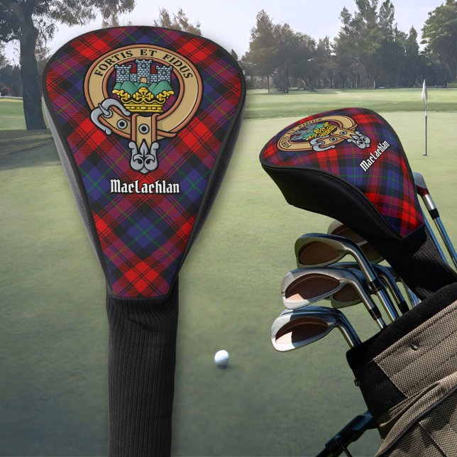 Couvre-club De Golf Clan MacLachlan Crest sur Tartan (Créateur téléchargé)