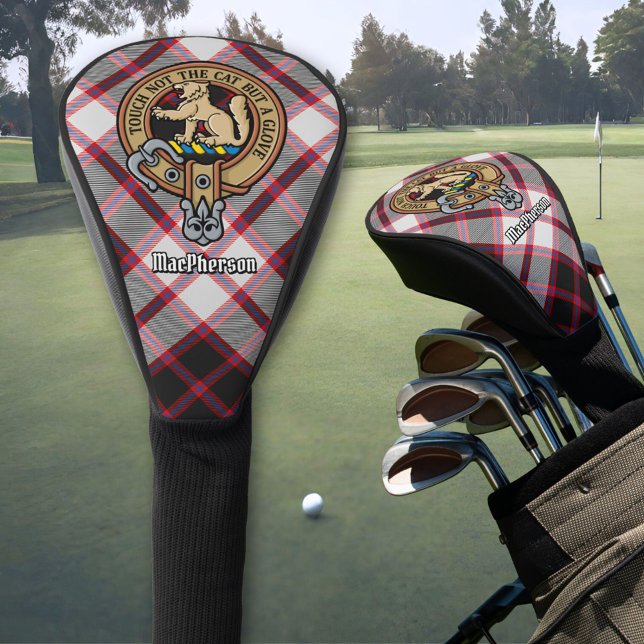 Couvre-club De Golf Clan MacPherson Crest sur la chasse Tartan (Créateur téléchargé)