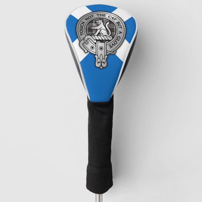 Couvre-club De Golf Clan MacPherson Crest & Tartan (Devant)