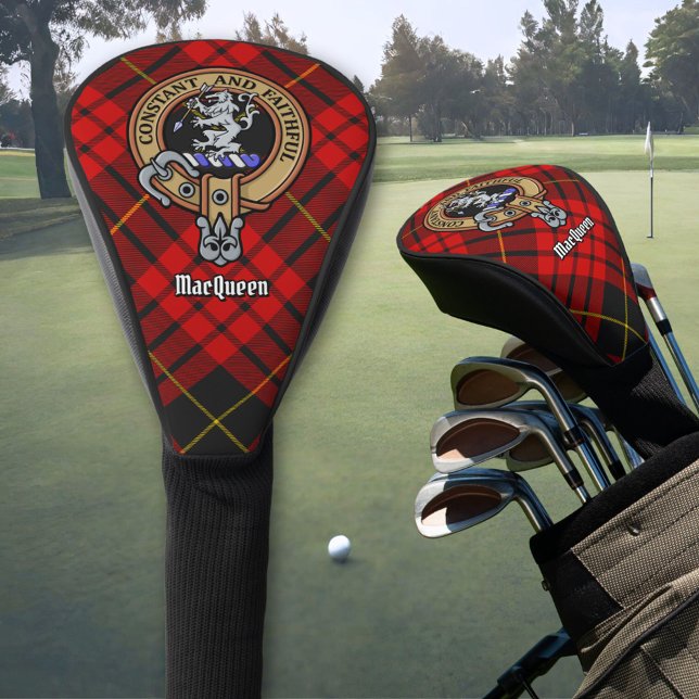 Couvre-club De Golf Clan MacQueen Crest sur Tartan (Créateur téléchargé)