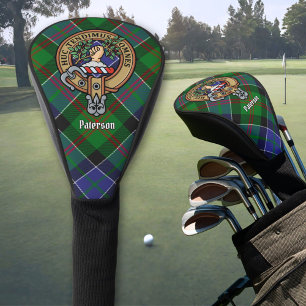 Couvre-club De Golf Clan Paterson Crest sur Tartan