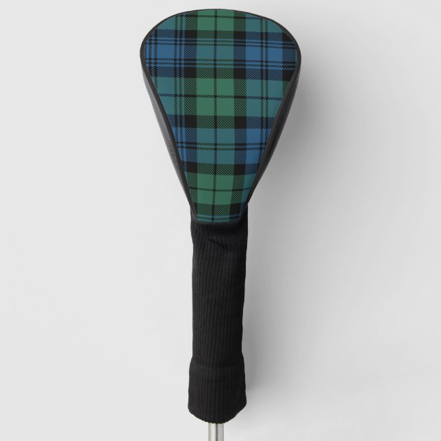 Couvre-club De Golf Clan Plaid Campbell Tartan Green Check (Devant)