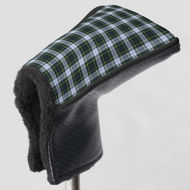 Couvre-club De Golf Clan Plaid Gordon Tartan Vert blanc (Devant 3/4)