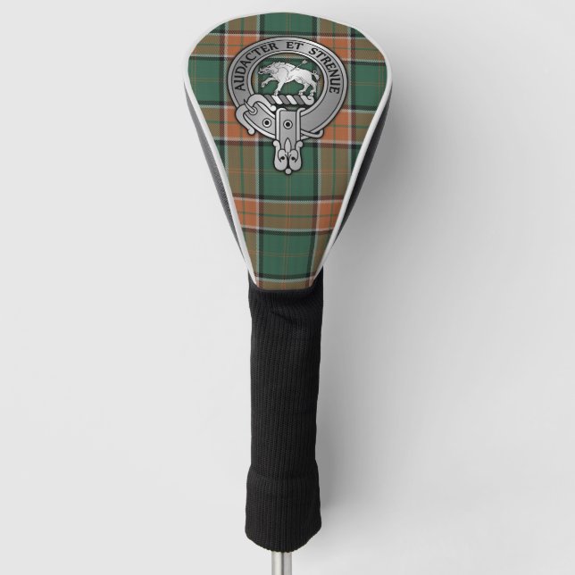 Couvre-club De Golf Clan Pollock Crest & Tartan (Devant)