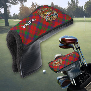Couvre-club De Golf Clan Robertson Crest sur Tartan