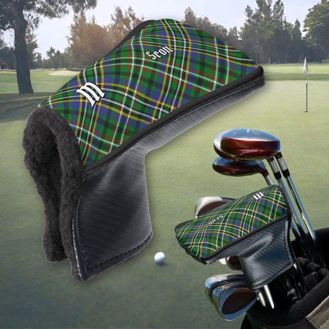 Couvre-club De Golf Clan Scott Green Tartan Golf Head Couverture (Créateur téléchargé)