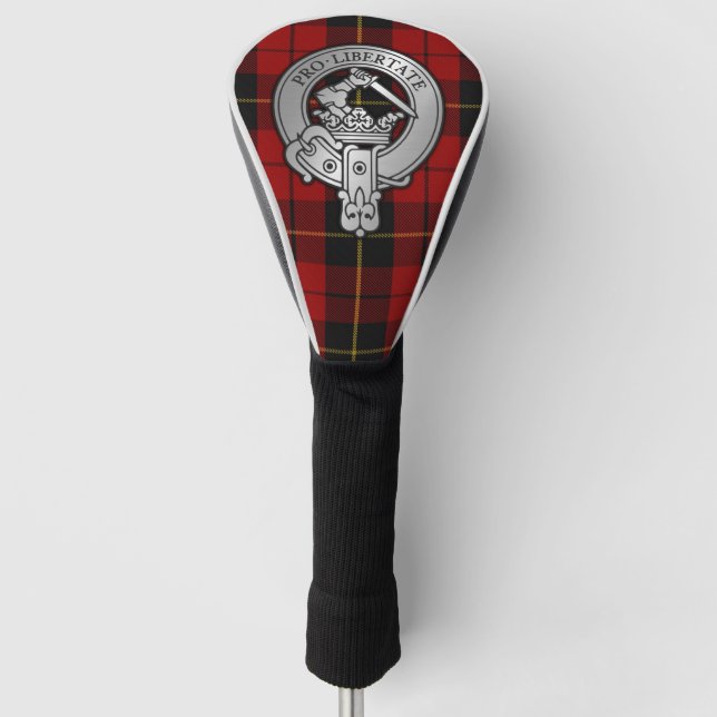 Couvre-club De Golf Clan Wallace Crest & Tartan (Devant)