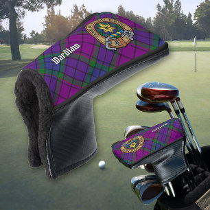 Couvre-club De Golf Clan Wardlaw Crest sur Tartan
