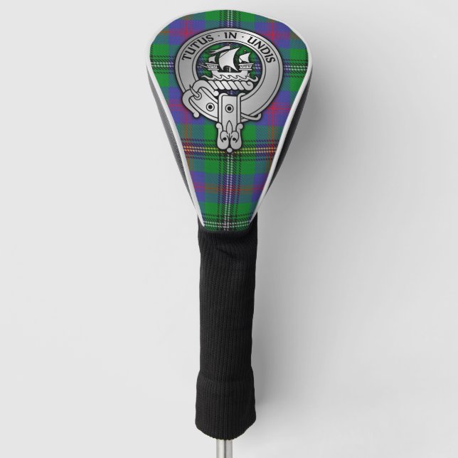 Couvre-club De Golf Clan Wood Crest & Tartan (Devant)