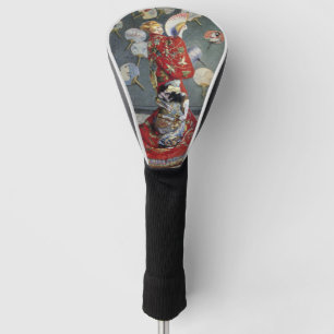 Couvre-club De Golf Claude Monet Camille en kimono rouge japonais Art