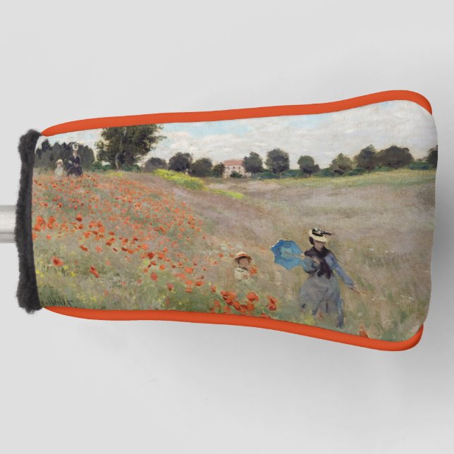 Couvre-club De Golf Claude Monet - Champ de coquelicots (Devant)
