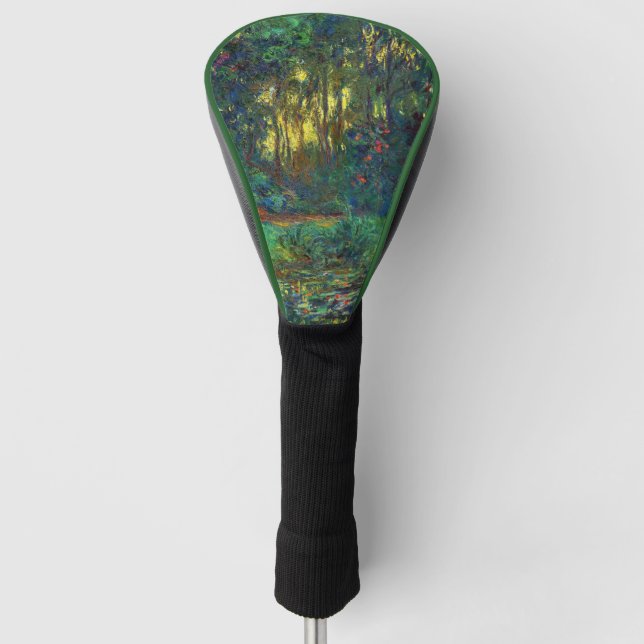 Couvre-club De Golf Claude Monet - Coin d'un étang avec des Nénuphars (Devant)