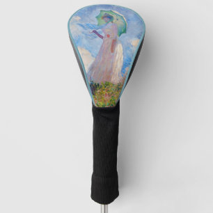 Couvre-club De Golf Claude Monet - Femme à l'ombrelle tournée vers la 