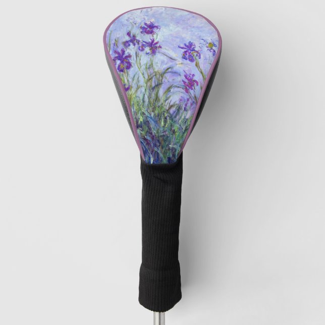 Couvre-club De Golf Claude Monet - Lilac Irises / Iris Mauves (Devant)