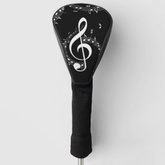 Couvre-club De Golf Climacic G Clef Music Black