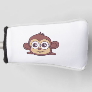 Couvre-club De Golf Clipart de singe mignon