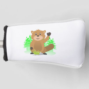 Couvre-club De Golf Clipart de taupe