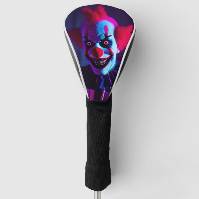 Couvre-club De Golf clown effrayant (Devant)