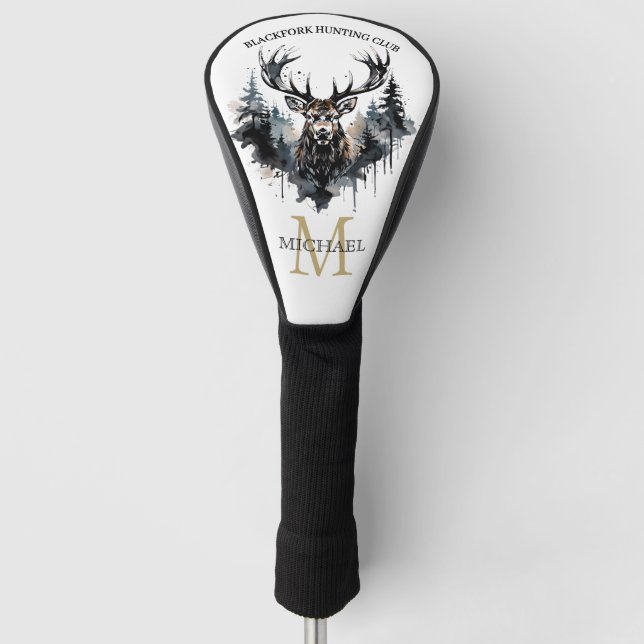Couvre-club De Golf Club de chasse à l'élan Monogram (Devant)