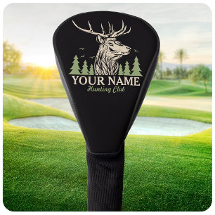 Couvre-club De Golf Club de chasse personnalisé Hunter Deer Elk Antler