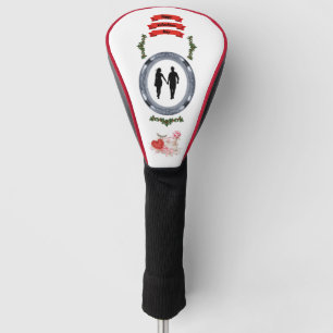 Couvre-club De Golf Club de golf vectoriel romantique Saint-Valentin A