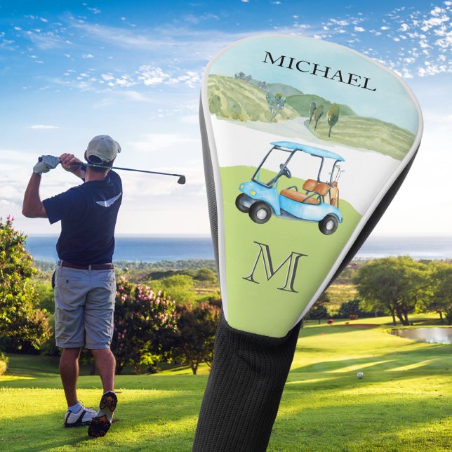 Couvre-club De Golf Clubs de cours de panier personnalisés Nom du mono (Créateur téléchargé)