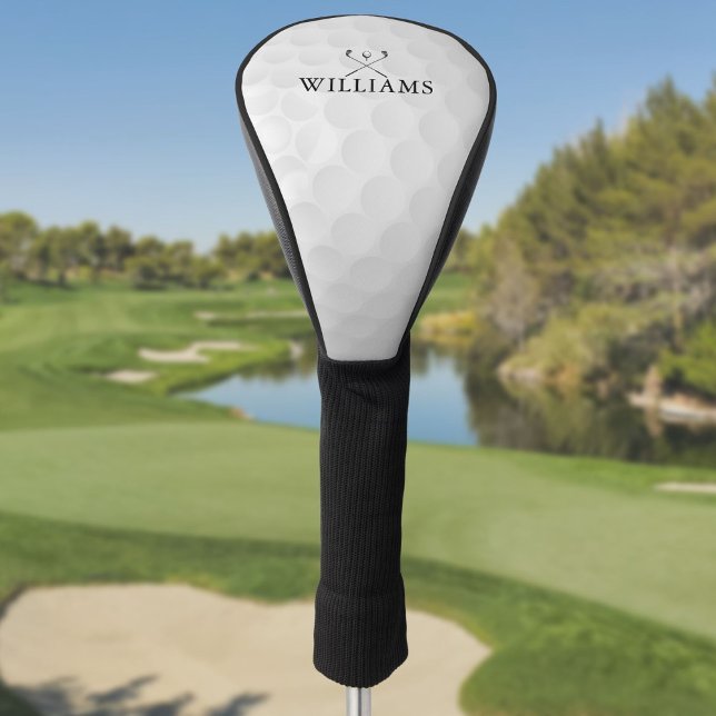 Couvre-club De Golf Clubs de golf et balle avec nom personnalisé (Personalized Name Golf Clubs And Ball Golf Head Cover)