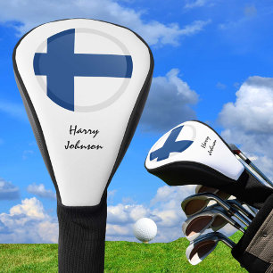 Couvre-club De Golf Clubs De Golf Monogrammes Et Drapeaux Finlandais C