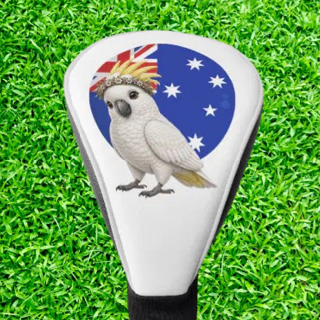 Couvre-club De Golf Cockatoo Australien  ( Love golf and Aussie wildlife? Meet the Aussie Cockatoo Golf Head Cover)