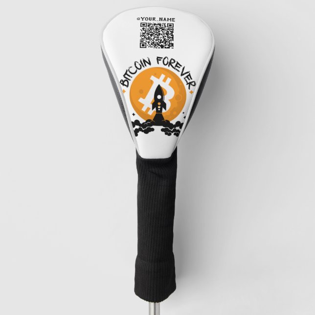 Couvre-club De Golf Code Qr Bitcoin Forever (Devant)