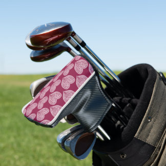 Couvre-club De Golf Coeur en Bourgogne Golf Head Cover