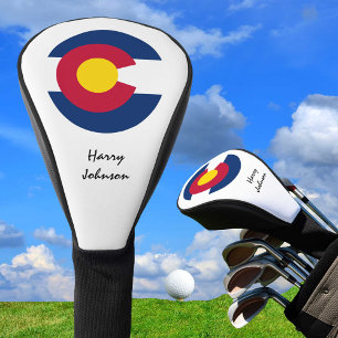 Couvre-club De Golf Colorado Flag & Monogrammes Golf Clubs Couvertures