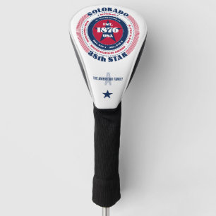 Couvre-club De Golf Colorado State Circle Custom Golf Head Cover